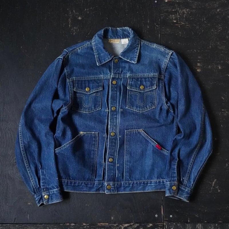 ル*ア様 ビッグスミス 60s デニムジャケット サイズ42 Big Smith Snap Button Denim Jacket (60s 42 ) |
