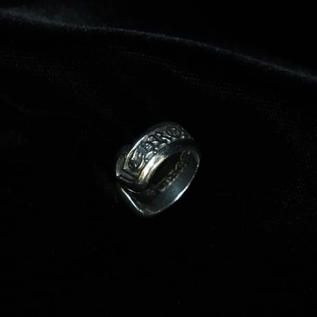 Chrome Hearts Scroll Label Ring (00s 約12号)