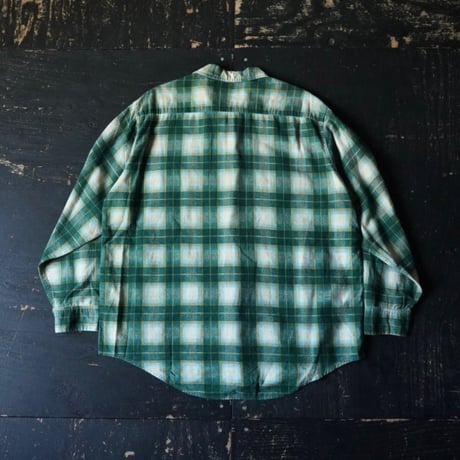 Big Mac Printed Flannel Shirt (60s L )