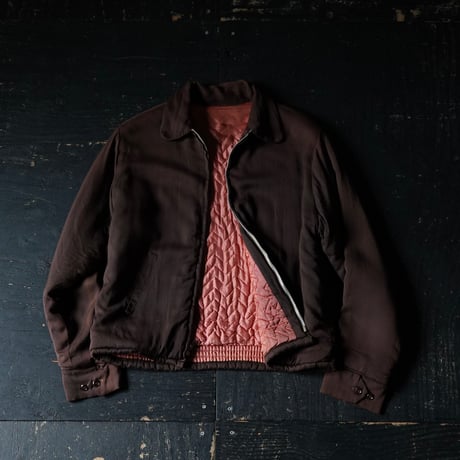 Vintage Rayon Gabardine Jacket (60s Goodfade Best Zipper)