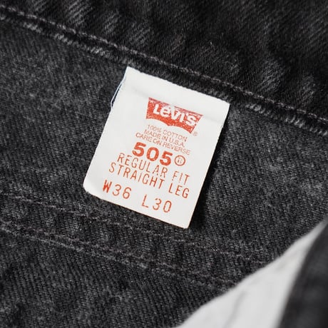 Levi's 505 Black Denim Pant (90s 36/30 made in USA)