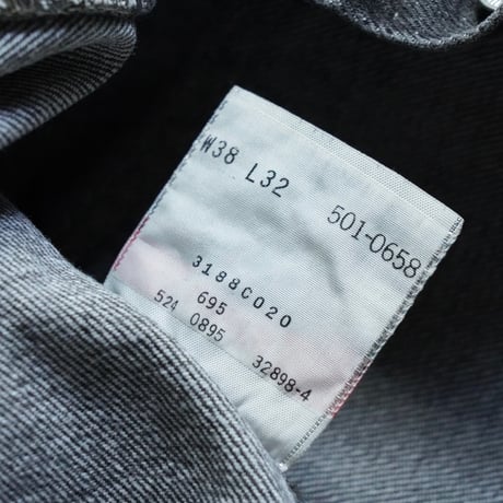 Levi's 501 Black Denim Pants "先染め"(90s 38/32 made in USA)