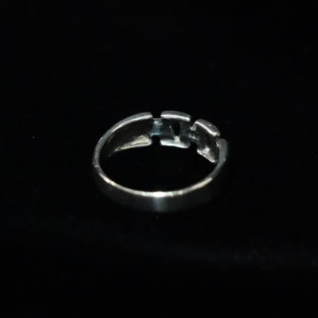 Mexican Jewelry 925 Silver Mesh Ring (80s 23号)