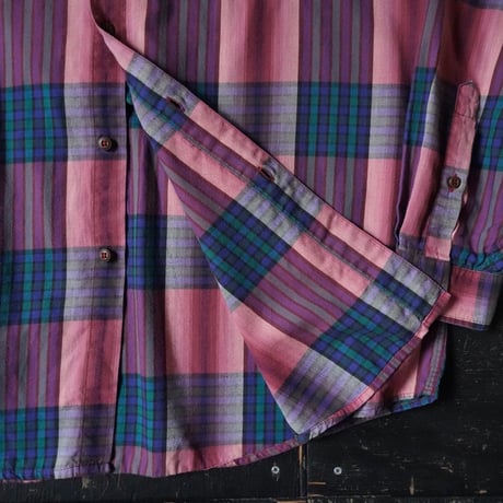 Patagonia Organic Cotton Plaid Shirt (90s L made in Portugal )