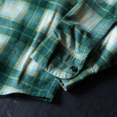 Big Mac Printed Flannel Shirt (60s L )