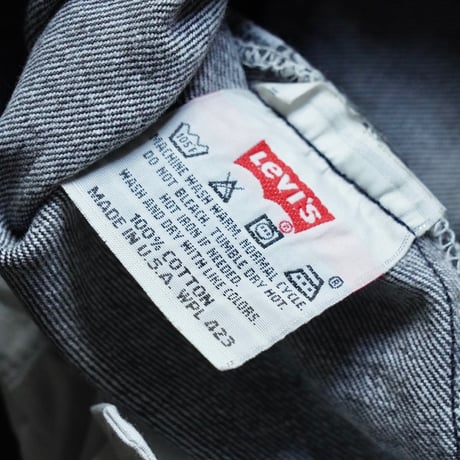 Levi's 501 Black Denim Pants "先染め"(90s 38/32 made in USA)