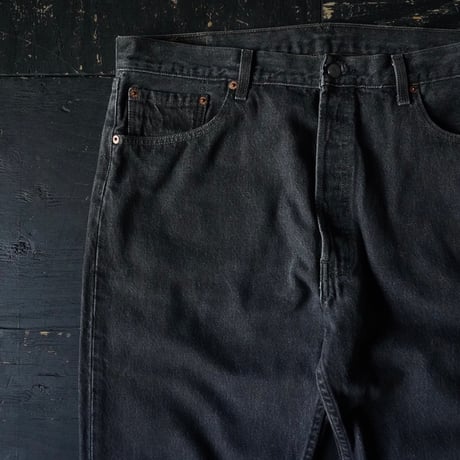 Levi's 501 Black Denim Pants "先染め"(90s 38/32 made in USA)