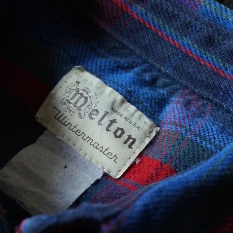 Melton Heavy Flannel Shirt (80s about L )