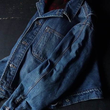 Ralph Lauren Wool Lined Denim Trucker Jacket (90-00s L)