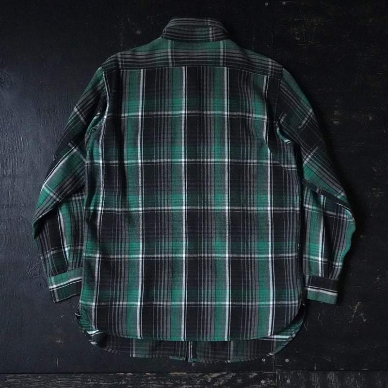 Vintage Plaid Flannel Shirt (50-60s about M マチ付