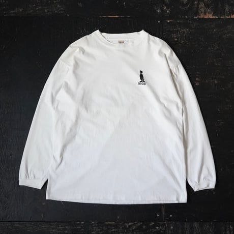 Stussy Shadow Man Print Long Sleeve T-Shirt (90s M)