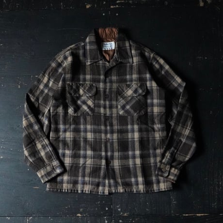 Lumber Jack Wool Open Collar Shirt (L good color!)
