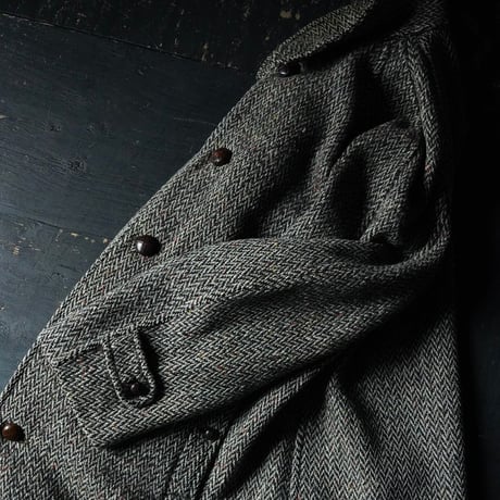 Burberrys' Irish Tweed Long Coat (60s about L made in England)