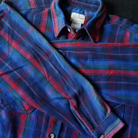 Melton Heavy Flannel Shirt (80s about L )