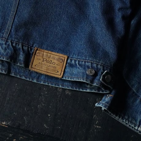 Ralph Lauren Wool Lined Denim Trucker Jacket (90-00s L)