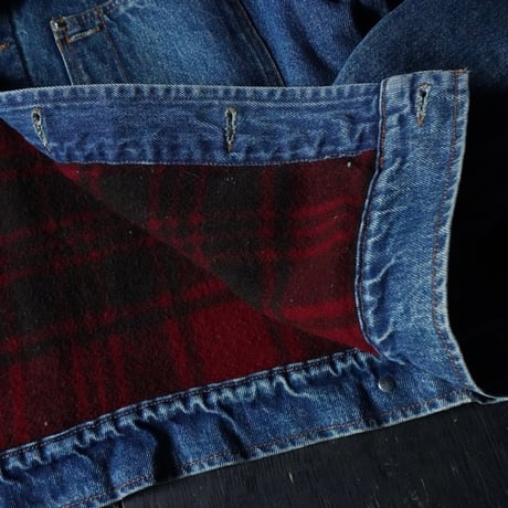 Ralph Lauren Wool Lined Denim Trucker Jacket (90-00s L)