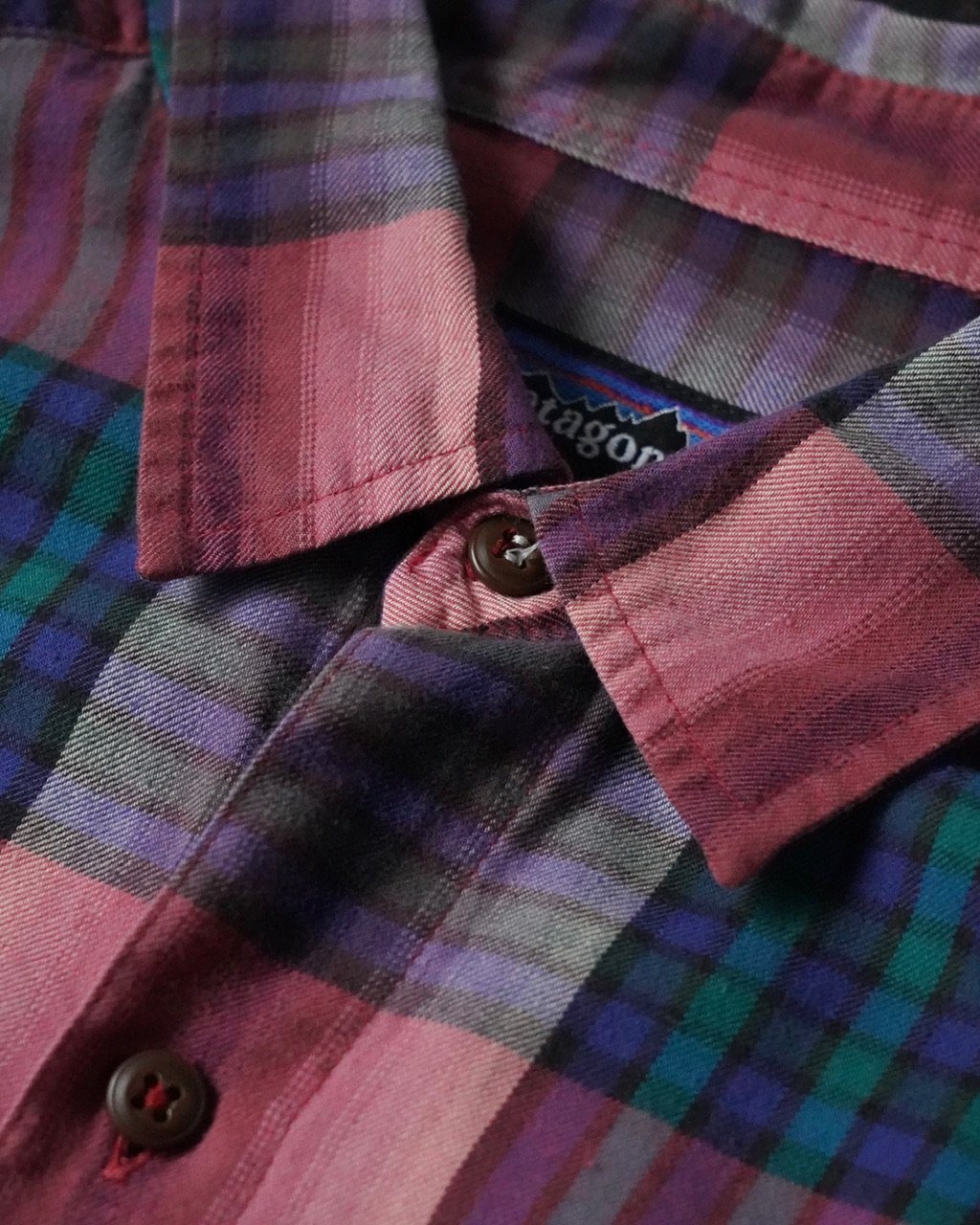 Patagonia Organic Cotton Plaid Shirt (90s L mad