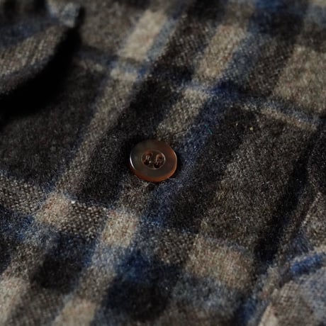 Lumber Jack Wool Open Collar Shirt (L good color!)
