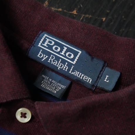 Ralph Lauren Border Stripe Polo (90s L)
