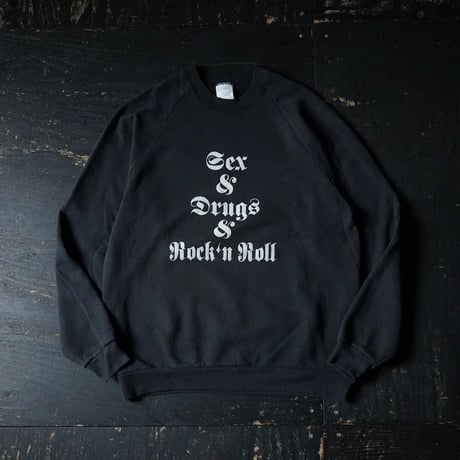 Screen StarsPrinted Raglan Sweat (90s XL Good Design!)