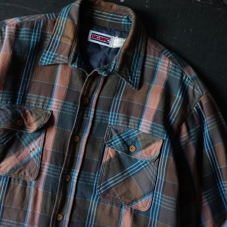 Big Mac Heavy Flannel Quilting Shirt Jacket (80-90s about L)