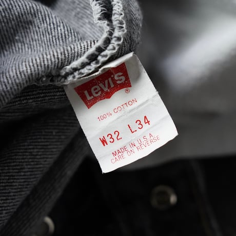 Levi's 501 Black Denim Pant (90s 32/34 先染め)