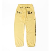 serve memorial sweat pants "light yellow"