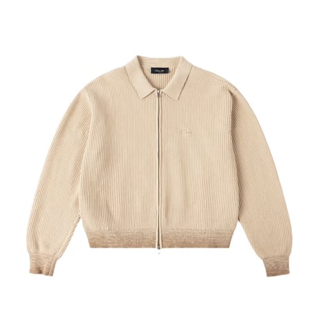 Dime Double Zip Knit - Tan