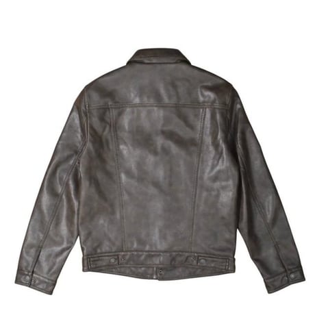Levi's Faux Leather Trucker Jacket - Brown