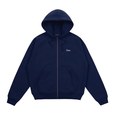 Dime Classic Logo Zip Hoodie - Navy