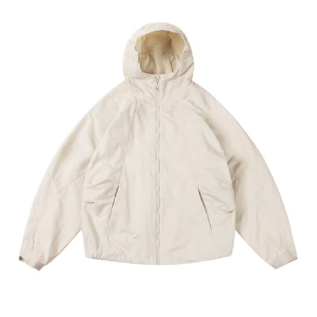 Dime Crinkled Tech Windbreaker - Off White