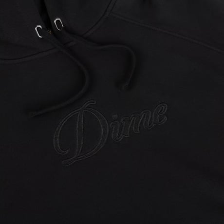 Dime Cursive Hoodie - Black
