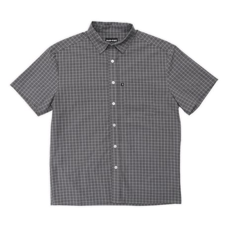 Pass~Port Workers Check Short Sleeve Shirt - Graphite