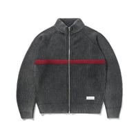 Butter Goods Bleach Zip-Thru Knit - Navy