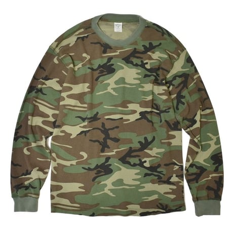 Cotton Collective 7.0oz Waffle L/S Tee - Vintage Camo