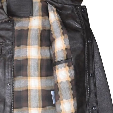 Levi's Faux Leather Trucker Jacket - Brown