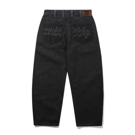 Butter Goods Serif Baggy Denim Jeans - Black