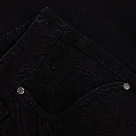 Dime Baggy Denim Pants - Black