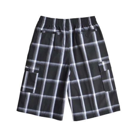 Shaka Wear 5.6oz Plaid Shorts - Black