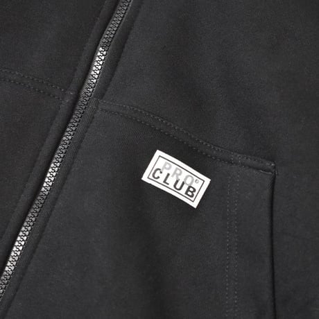 PRO CLUB Heavyweight Full Zip Fleece Hoodie - Black