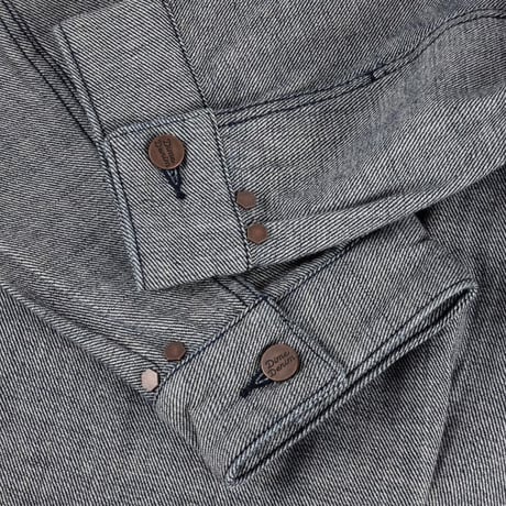 Dime Pleated Denim Jacket - Reversed Indigo