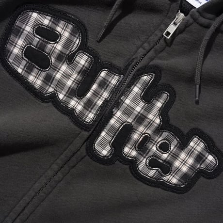 Butter Goods Stretch Zip-Thru Hood - Black