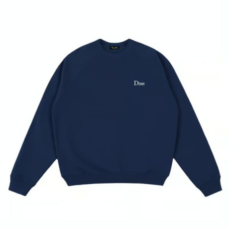 Dime Classic Small Logo Crewneck - Midnight Navy
