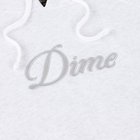 Dime Cursive Logo Hoodie - Ash