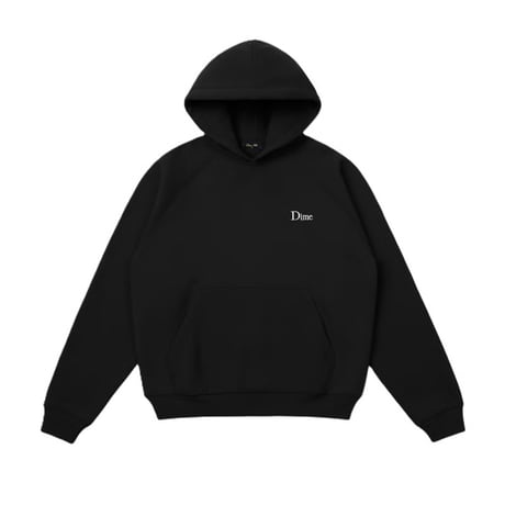 Dime Classic Small Logo Hoodie - Black