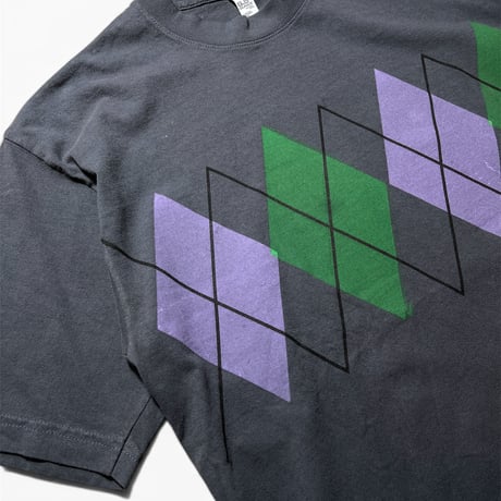 STEAMIN PLAID TEE - Dolphin Blue