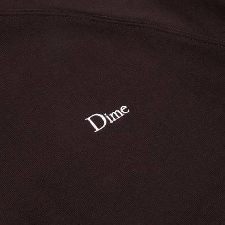 Dime Classic Small Logo Crewneck - Dark Brown