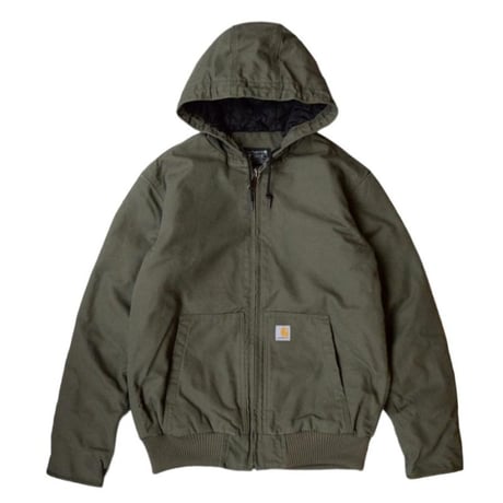 Carhartt USA J130 Washed Duck Insulated Active Jacket - Moss
