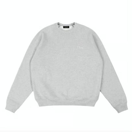 Dime Classic Small Logo Crewneck - Heather Gray