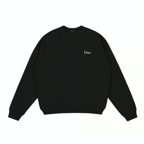 Dime Classic Small Logo Crewneck - Black